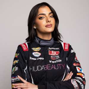 Nascar’s 1st Female Arab Driver Is Showing Up in a Huda Beauty Wrapped Car