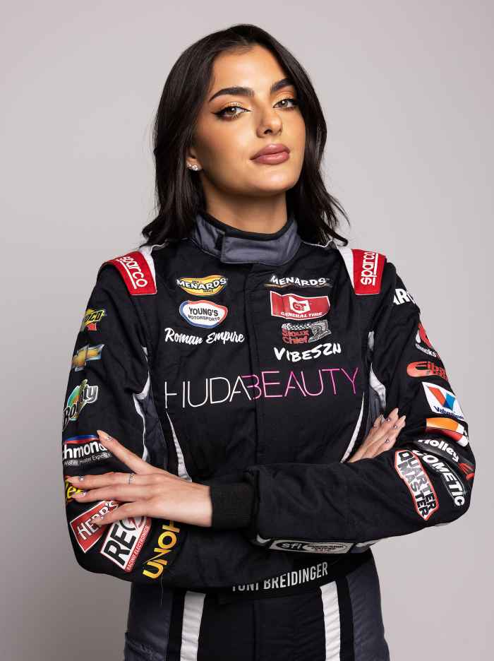 Nascar’s 1st Female Arab Driver Is Showing Up in a Huda Beauty Wrapped Car