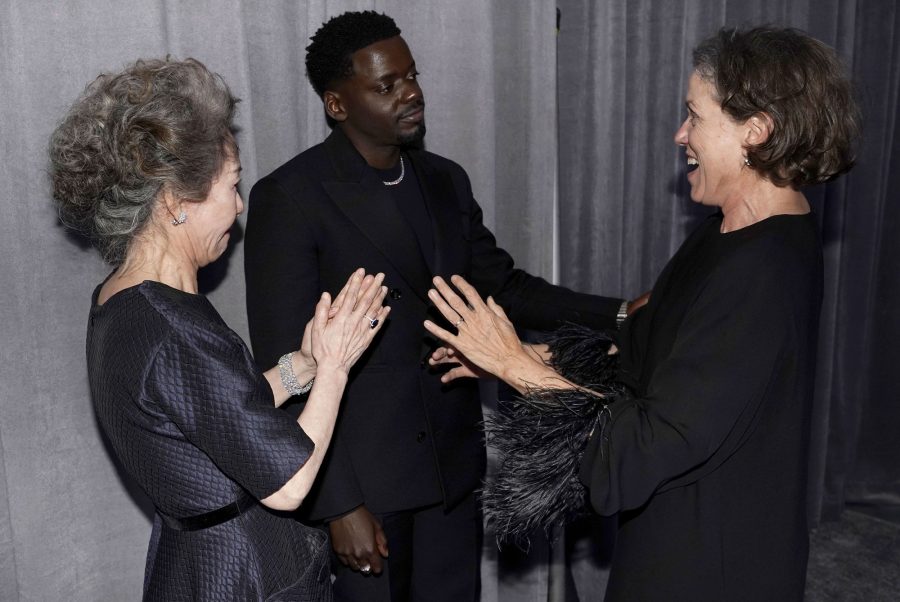 Frances McDormand Youn Yuh-jung Daniel Kaluuya Oscars 2021 Backstage Photos What You Didnt See TV