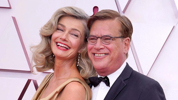 Oscars 2021 Paulina Porizkova Aaron Sorkin Make Red Carpet Debut 2021 Academy Awards