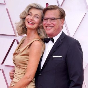 Oscars 2021 Paulina Porizkova Aaron Sorkin Make Red Carpet Debut 2021 Academy Awards