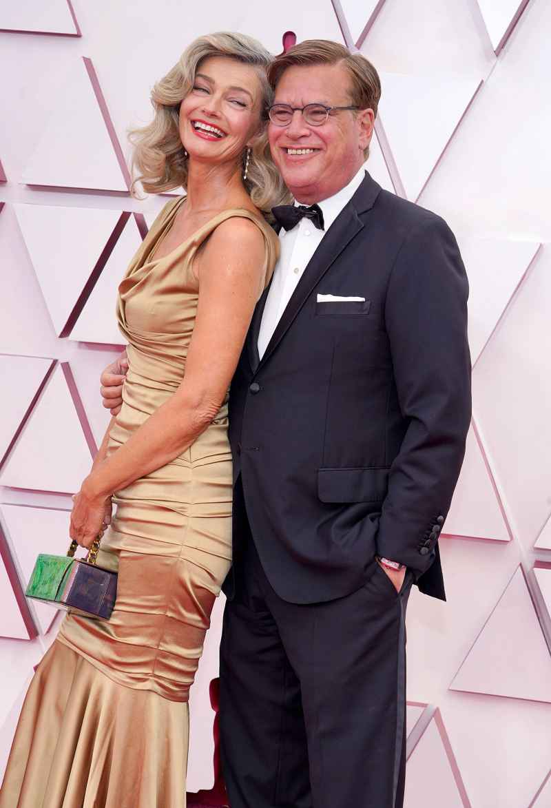 Paulina Porizkova and Aaron Sorkin Couples Dazzle at Oscars 2021