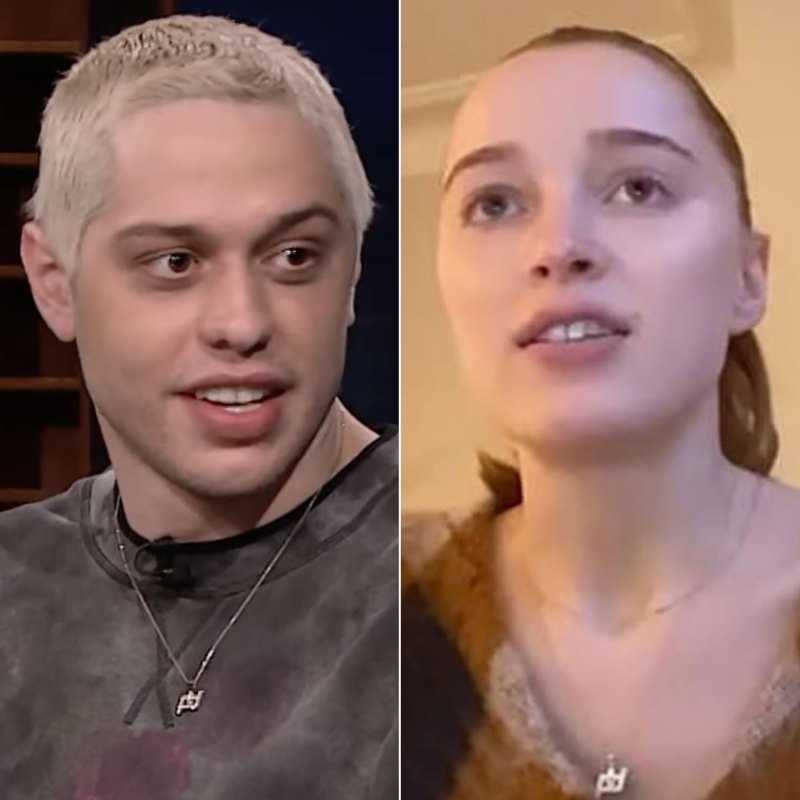 Pete Davidson and Phoebe Dynevor Wear Matching Initial Necklaces