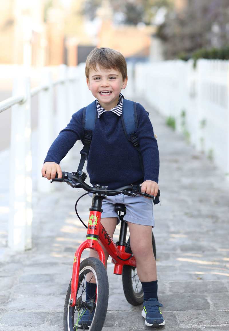 Prince Louis Third Birthday Riding Bike