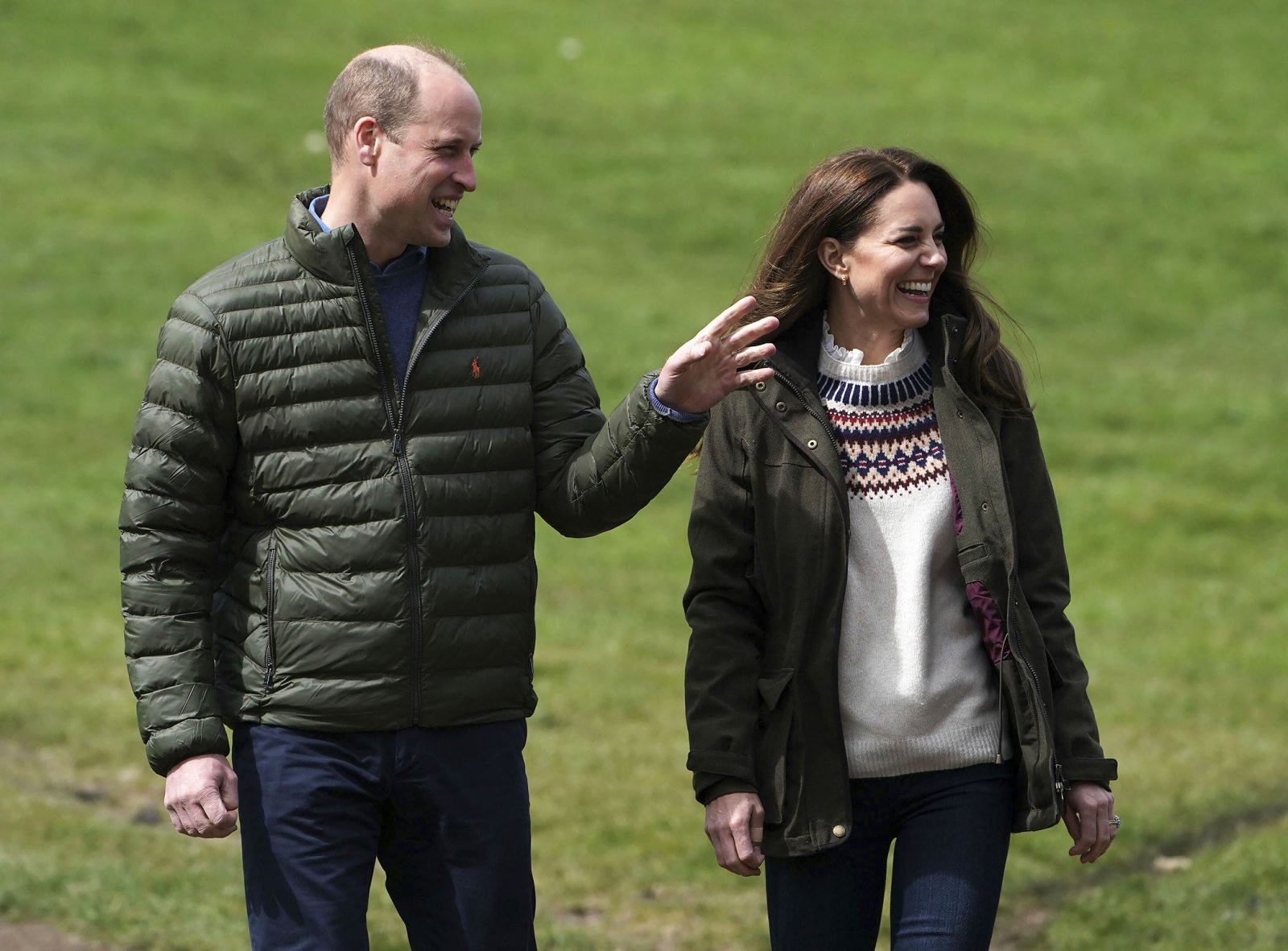 Duchess Kate and Prince William Step Out in Matching Army Green Outfits