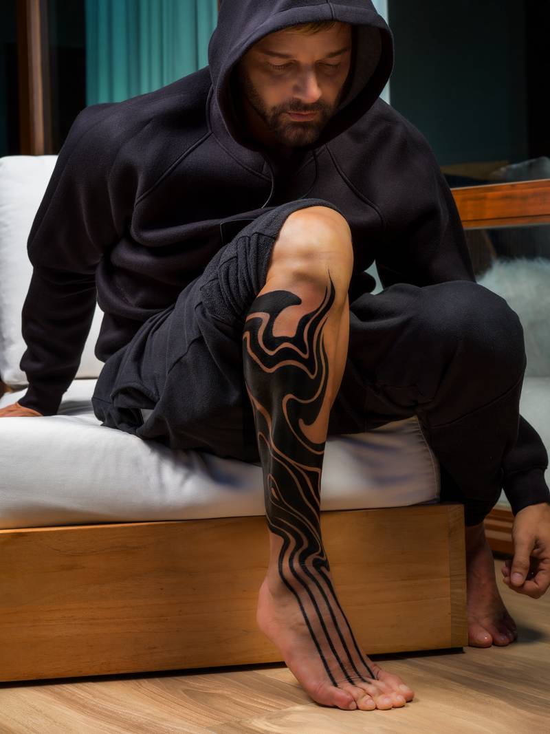 Must See: Ricky Martin Just Got a Massive Leg Tattoo That Covers His Shin
