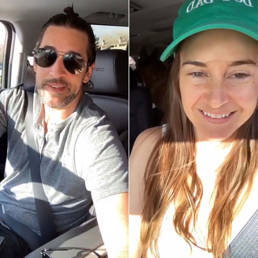 Shailene Woodley Gives a Peak at ‘Super Sexy’ Fiance Aaron Rodgers’ Man Bun