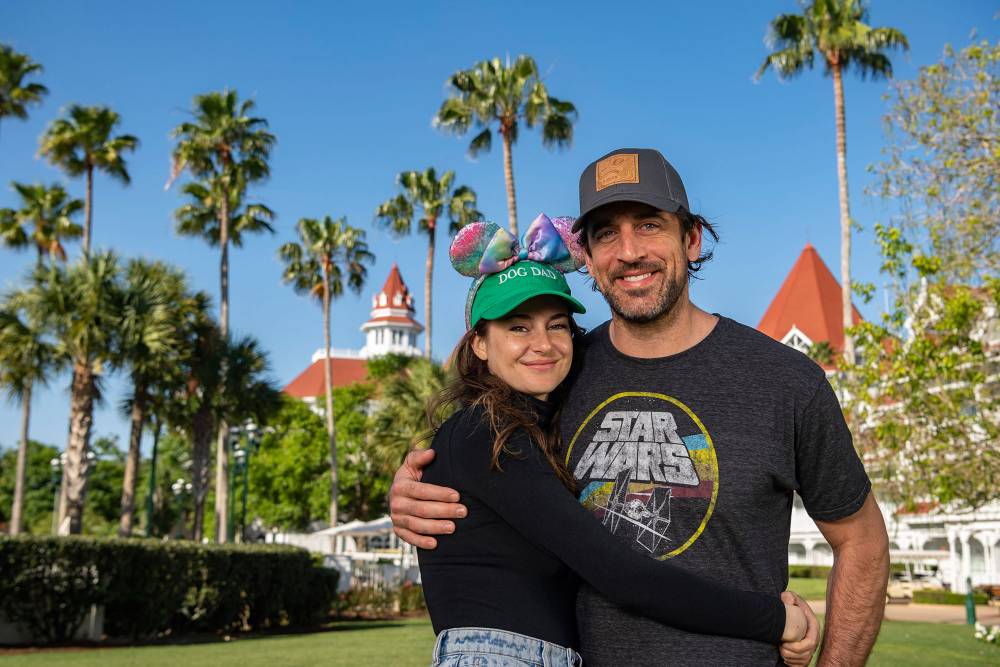 Shailene Woodley and Aaron Rodgers Pose for Adorable Photos at Disney World 5