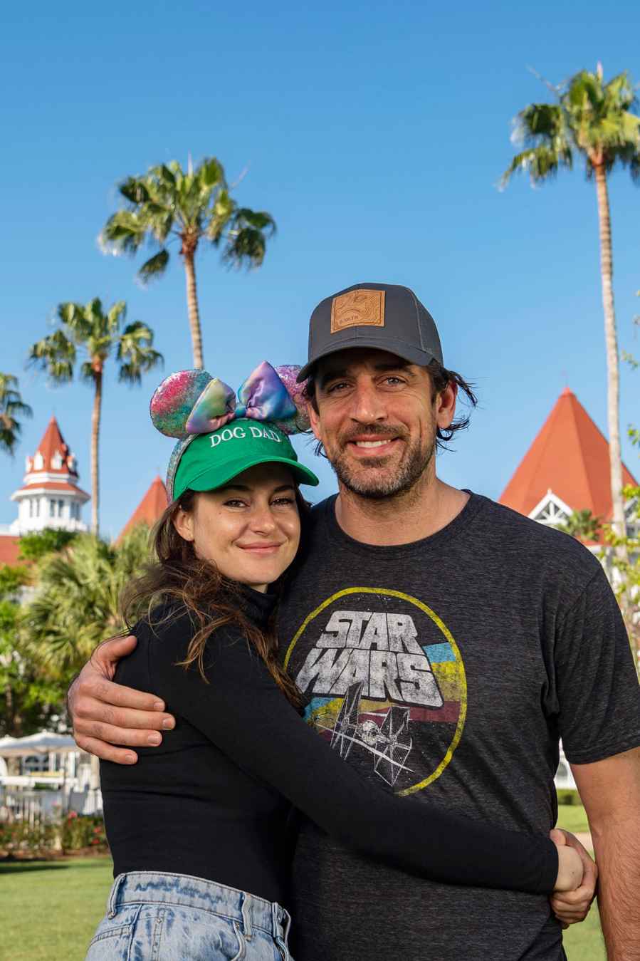 Shailene Woodley and Aaron Rodgers Pose for Adorable Photos at Disney World 6