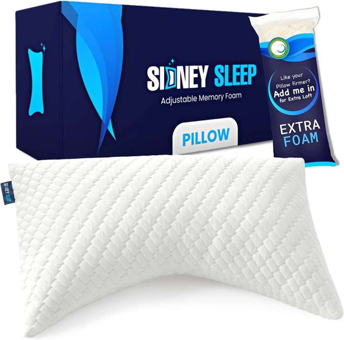 Sidney Sleep Side and Back Sleeper Pillow