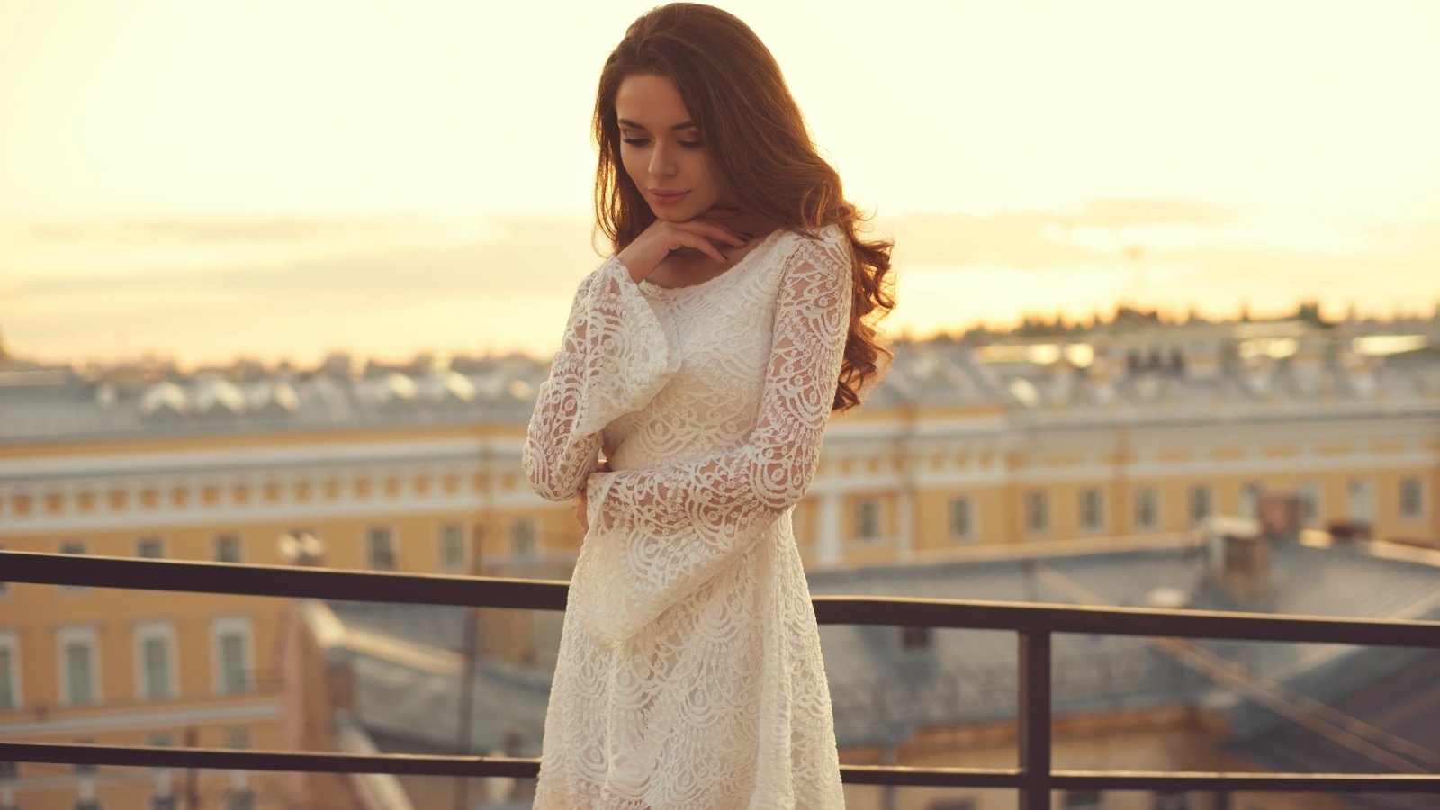 White-Lace-Dress-Stock-Photo