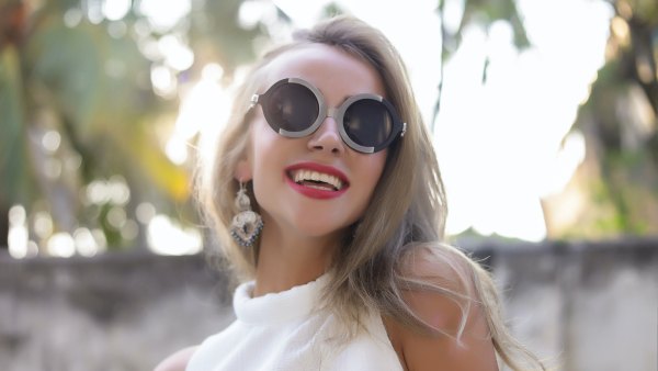 Woman-Wearing-Halter-Top-Stock-Photo