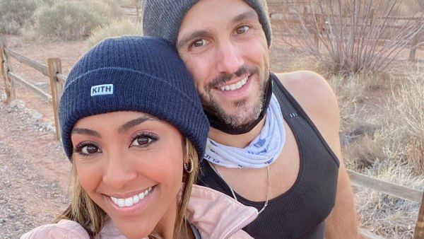 Zac Clark Visits Tayshia Adams During Bachelorette Filming