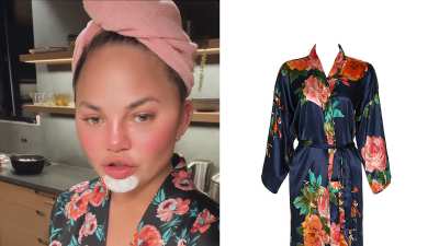 chrissy-teigen-silky-robe