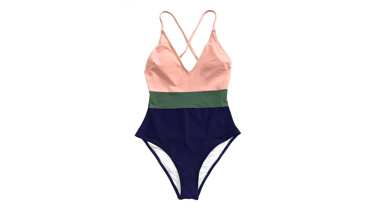 CUPSHE One-Piece Color-Block Swimsuit