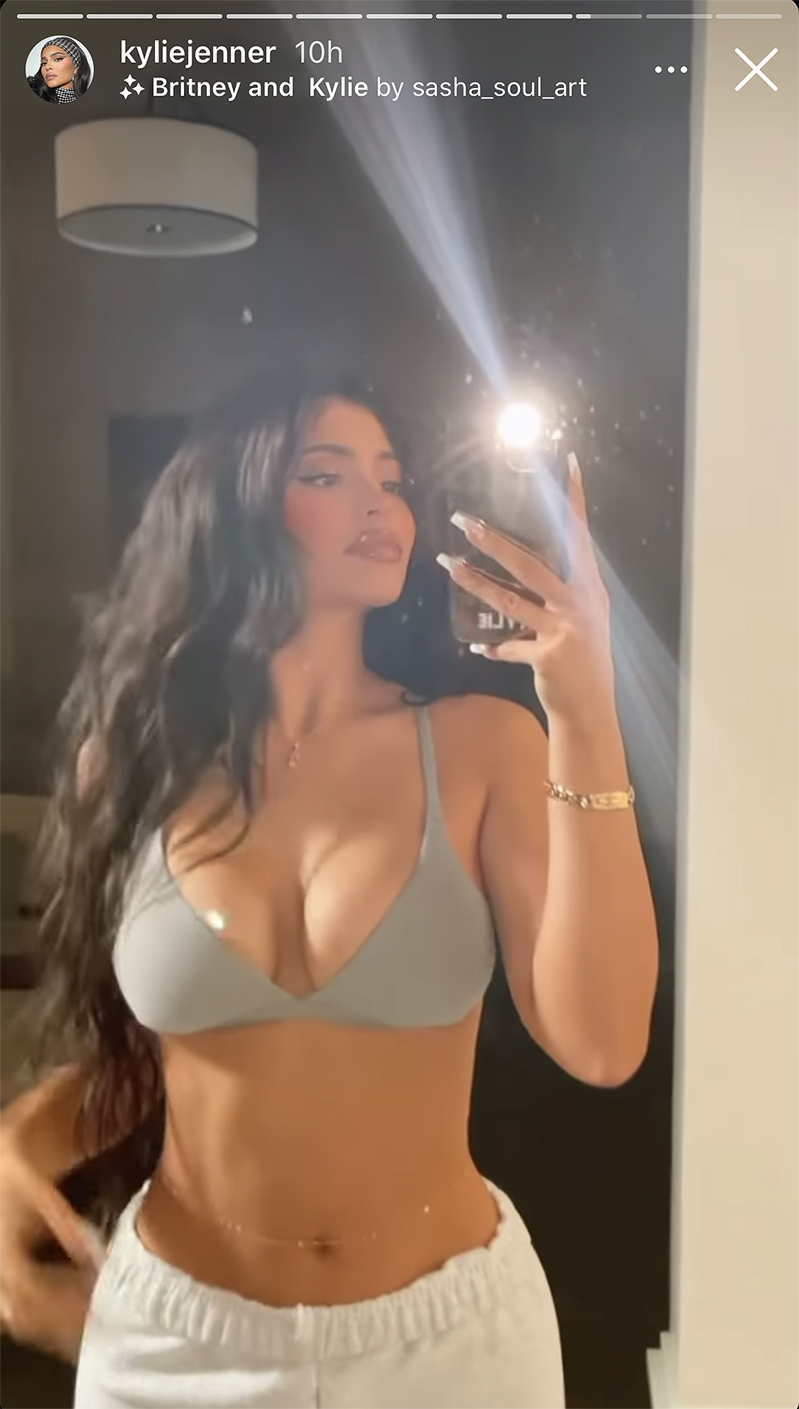 Kylie Jenner Shows Off Her Curves in High-Waisted Underwear