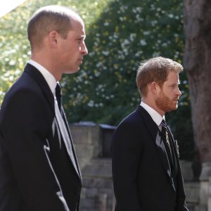 Prince Harry and Prince William Reunite, Walk Behind Prince Philip’s Casket at Funeral