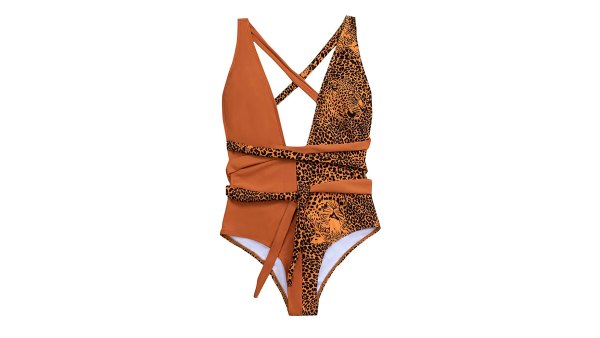SOLY HUX Sexy Criss Cross One-Piece Swimsuit