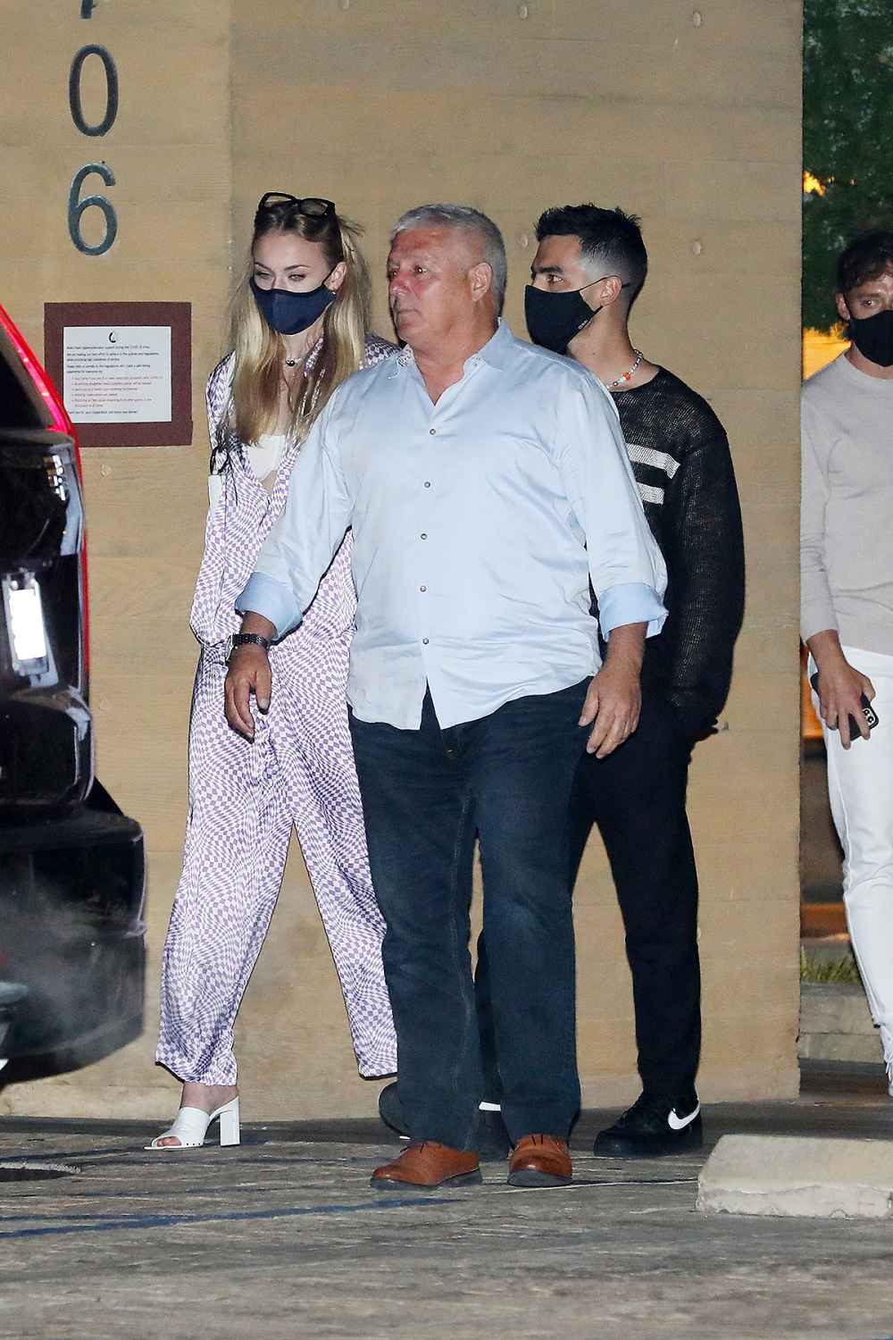 sophie-turner-silky-purple-pajamas-joe-jonas
