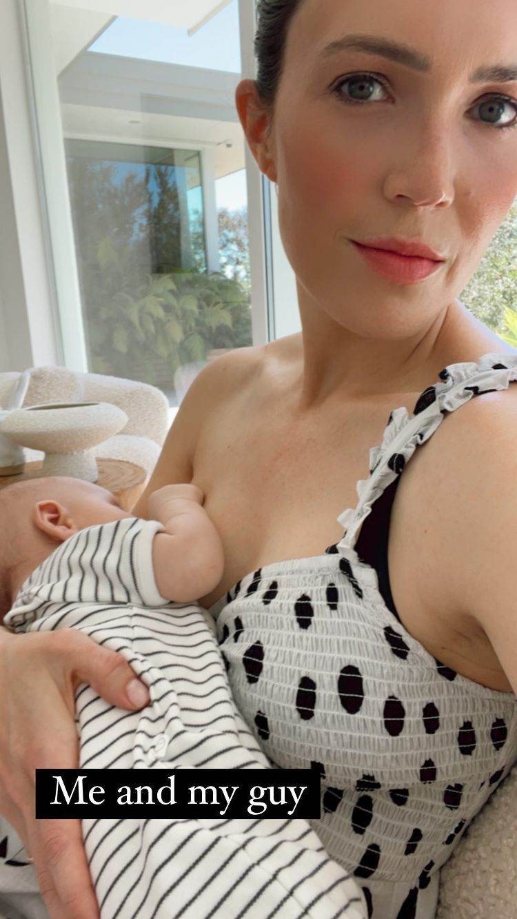 ‘Me and My Guy’! Mandy Moore Nurses 2-Month-Old Son Gus in Sweet Shot