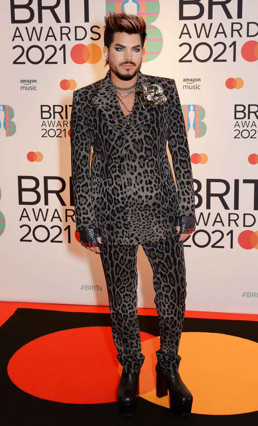 2021 BRIT Awards Red Carpet Arrivals - Adam Lambert