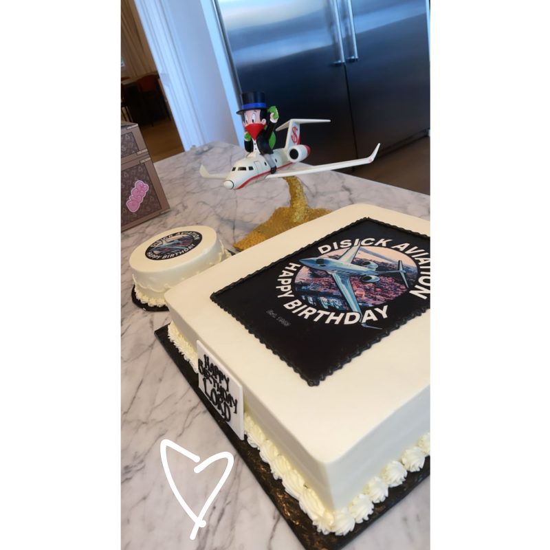 Amelia Gray Hamlin Instagram Cake Scott Disick 37th Birthday Party