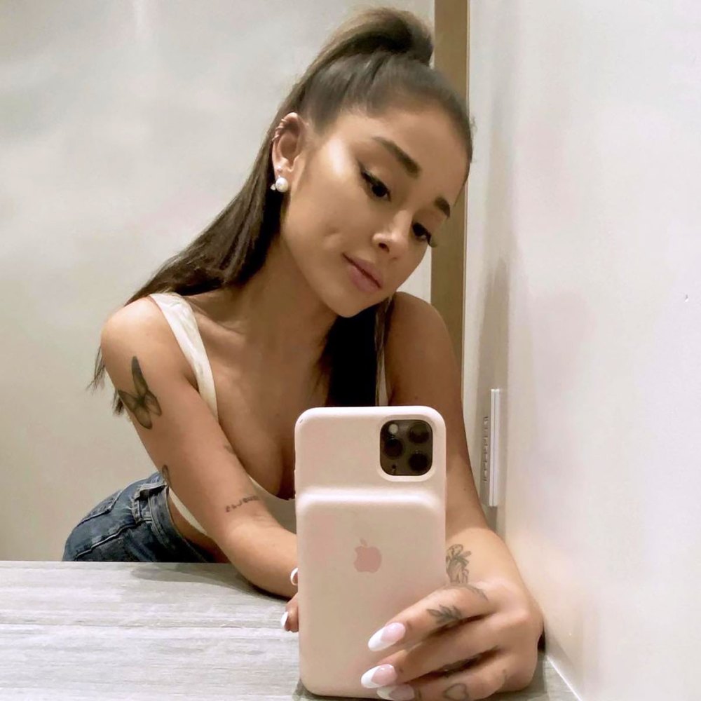 Ariana Grande Covered Up Her Arm Tattoos for Her Wedding Day: Photos