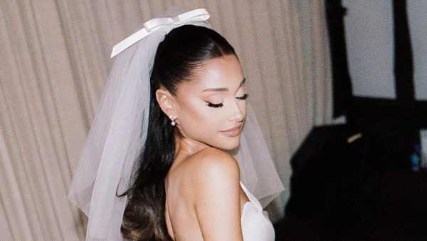 Ariana Grande Covered Up Her Arm Tattoos for Her Wedding Day: Photos