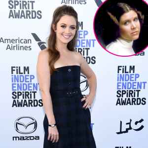 Billie Lourd Son Watches Carrie Fisher In Star Wars