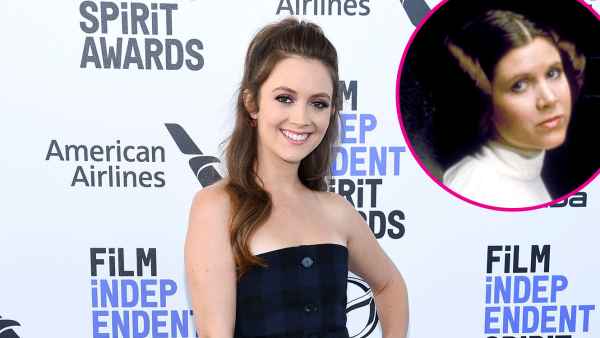 Billie Lourd Son Watches Carrie Fisher In Star Wars