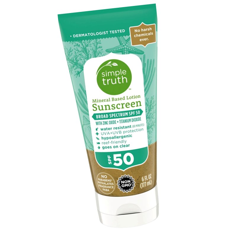 Simple Truth Mineral Based Lotion Sunscreen SPF 50 Buzzzz-o-Meter Hollywood Is Buzzing About This Week