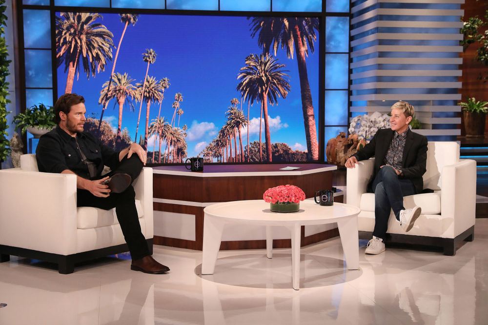 Chris Pratt Makes NSFW Joke About Katherine Schwarzenegger Breast Milk Ellen DeGeneres Show