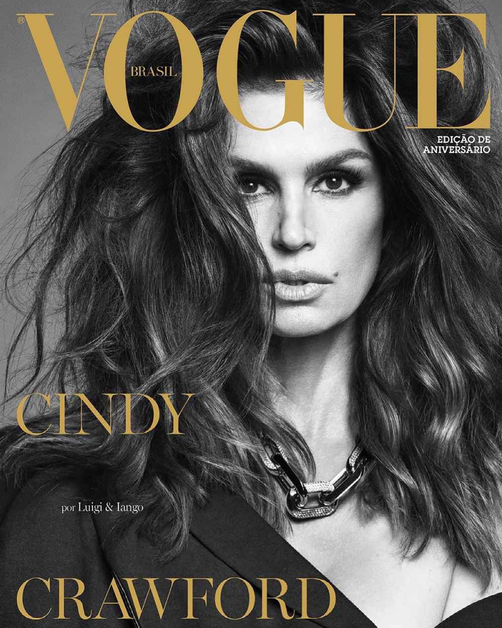 Fierce and Fabulous! Cindy Crawford Covers ‘Vogue’ Brazil: Photos