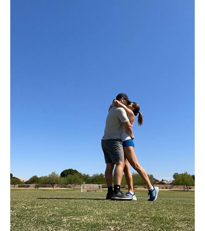 Danica Patrick And Carter Comstock Kiss During Workout 3