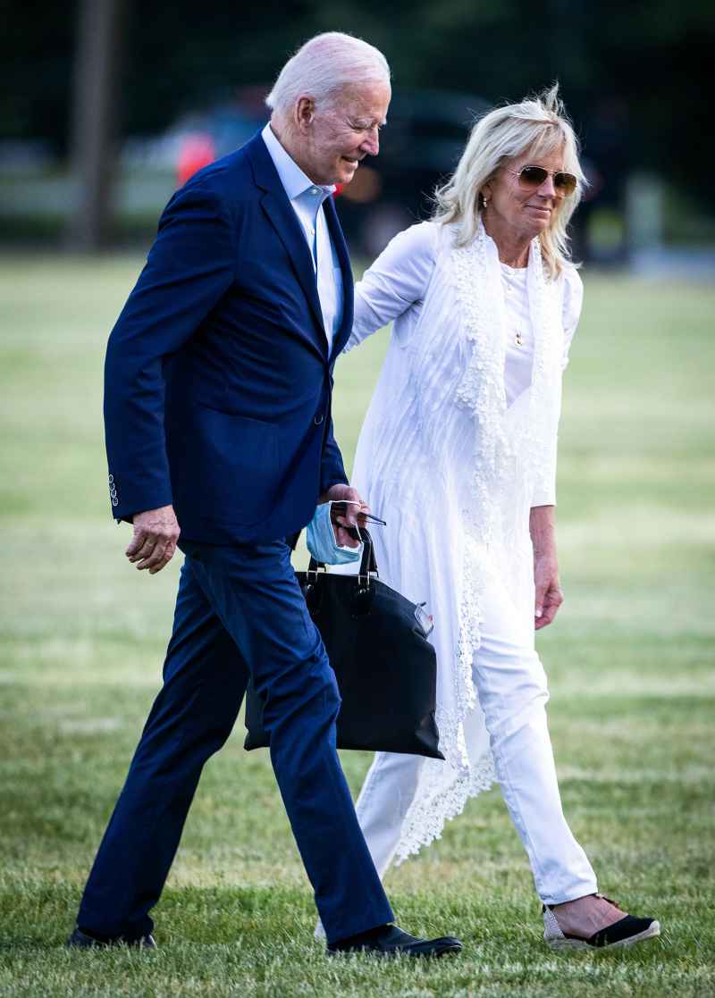 In an all-white outfit ahead of Memorial Day, Dr.  Jill Biden looks laid-back