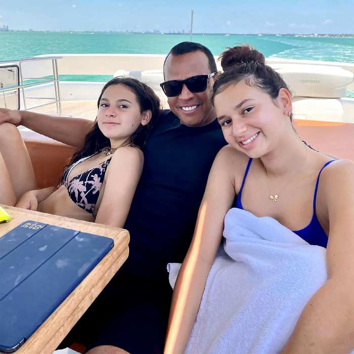 Family Time A Rod Hits Beach With His Daughters Amid J Lo Split Drama