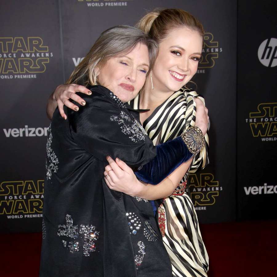 Billie Lourd and Carrie Fisher Famous Mothers and Daughters