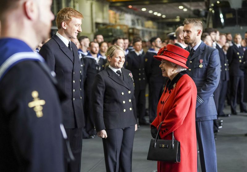 How Queen Elizabeth Honored Prince Philip at Navy Carrier Visit 1 Month After His Funeral