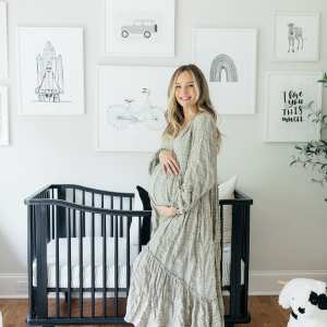 Lauren Bushnell Lane Maternity Shoot Nursery