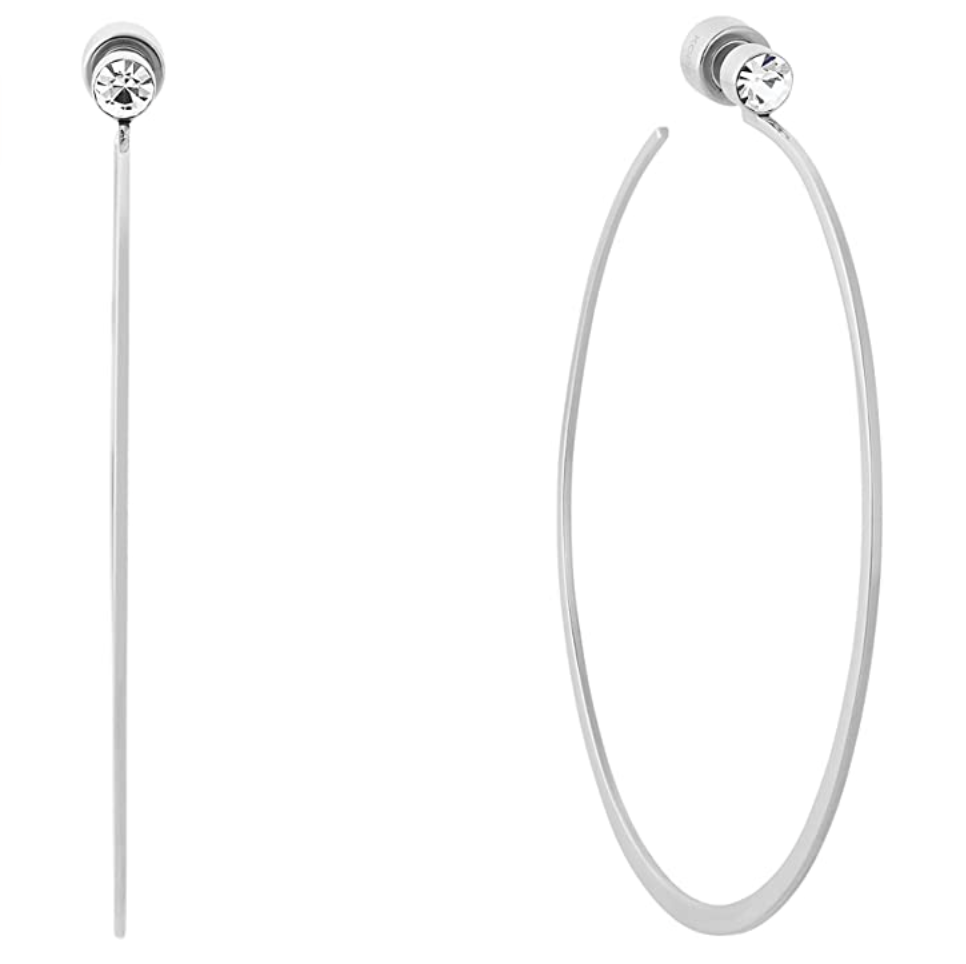 Michael Kors Women's Stainless Steel Hoop Earrings