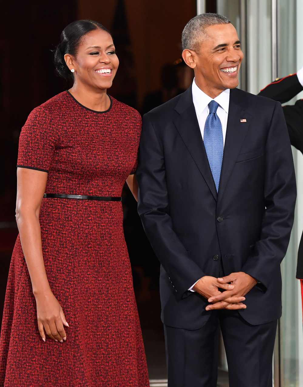 Michelle Obama Knit Husband Barack a Crewneck Sweater That ‘He Loves’