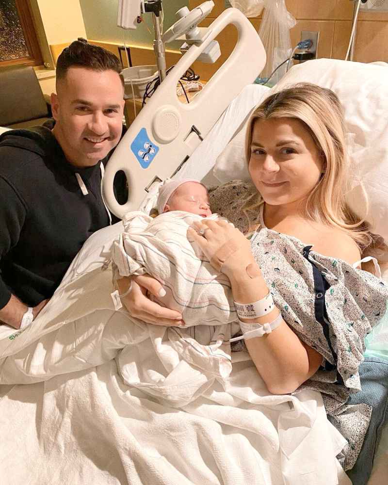 Party of Three Mike The Situation Sorrentino Lauren Sorrentino Welcome Rainbow Baby Romeo Reign Sorrentino