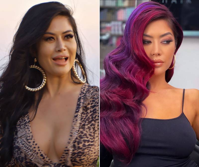 OMG! Bling Empire’s Kim Lee’s Purple Hair Transformation Took 12 Hours