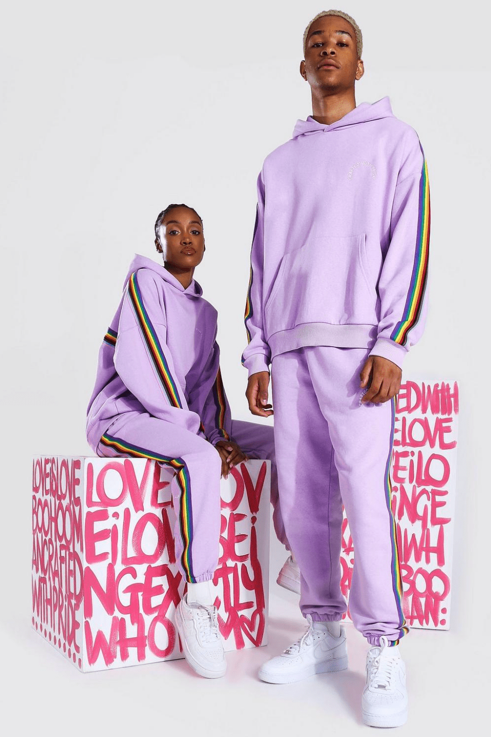 Pride Hooded Tracksuit With Tape Detail