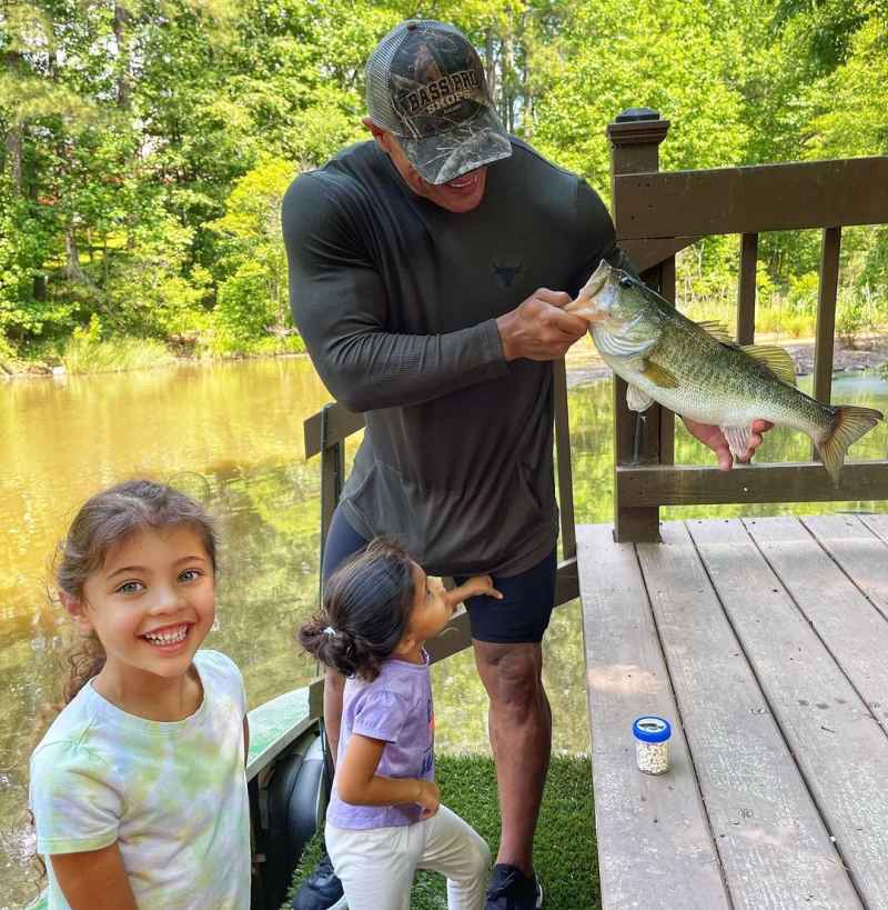 See Dwayne Johnson's Father-Daughter Fishing Trip With Jasmine and Tiana