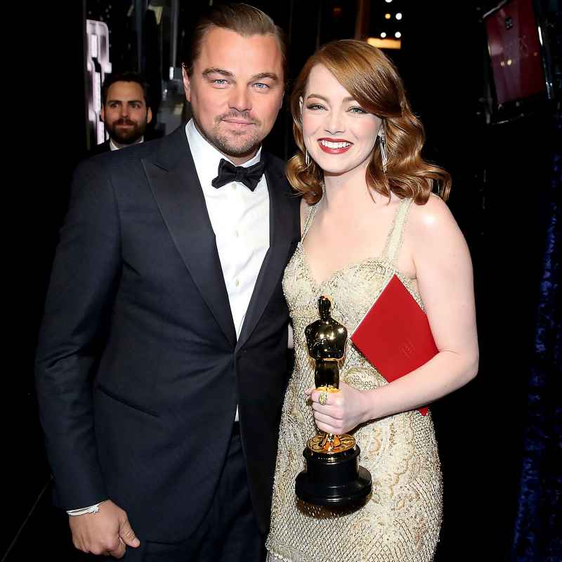 Stars and Their Celebrity Crushes Emma Stone Leonardo DiCaprio