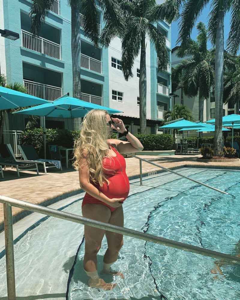 Tiffany Thornton and More Pregnant Stars Showing Their Baby Bumps in Bikinis