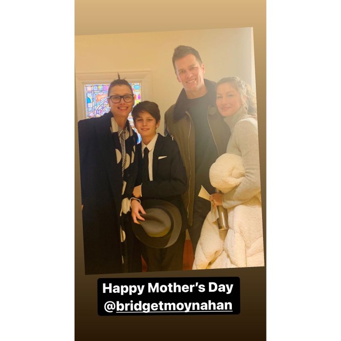 Tom Brady deseja um feliz dia das mães à ex Bridget Moynahan e à esposa Gisele Bundchen