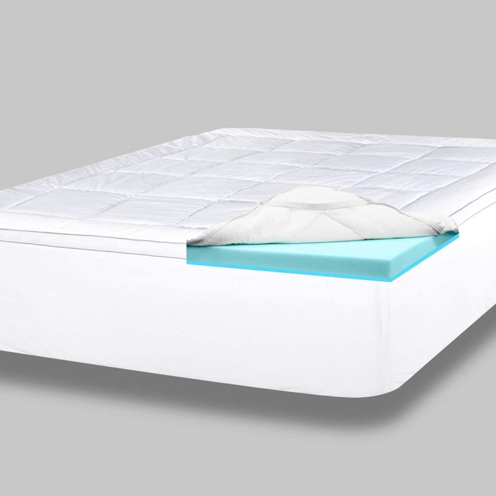 ViscoSoft 4 Inch Pillow Top Memory Foam Mattress Topper
