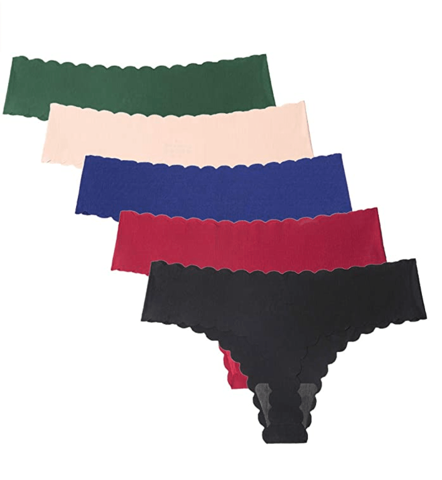Wetopkim Women's Seamless Cotton Breathable Stretch Thongs